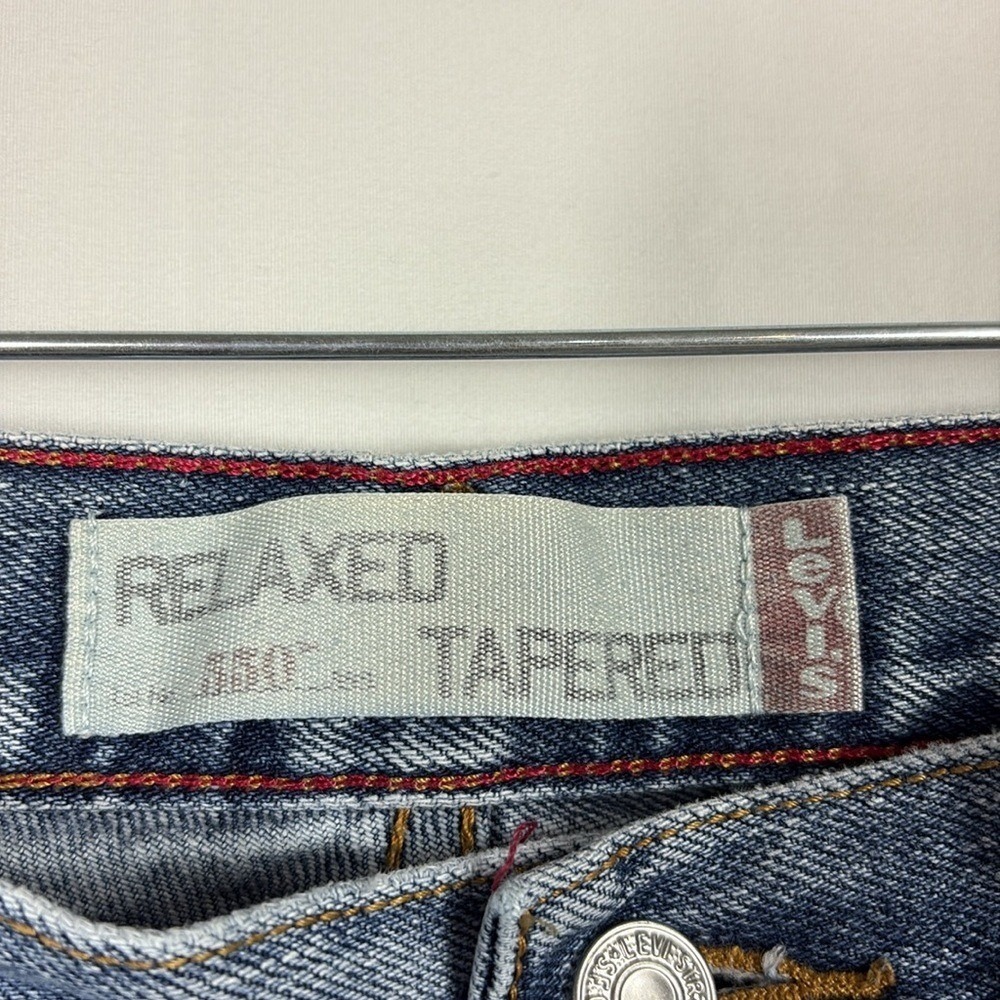 Vtg Levi's 550 Relaxed Tapered ‎ Blue Jeans Womens Size 18M Light Wash High Rise - Picture 3 of 11